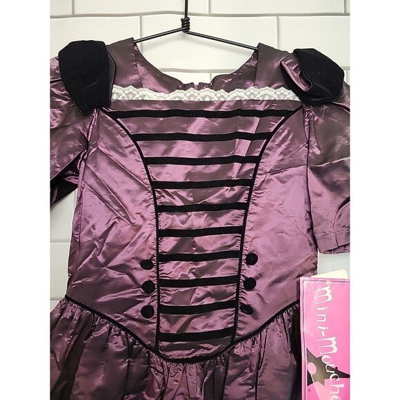 Vtg Mini-Mouche Girls Sz 12 Dress  Lace Trim FairyCore Halloween Costume *READ - Picture 2 of 13